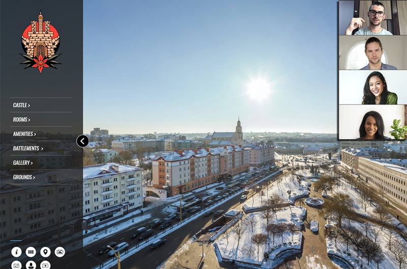 Virtual tour interface